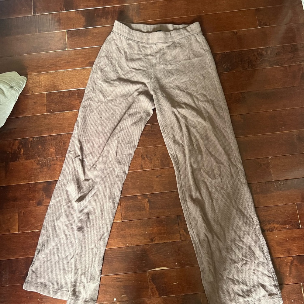 Dynamite Taupe Textured Pants
